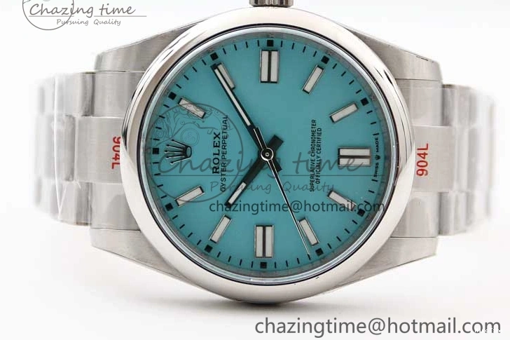 MiroTime 1219 Sleek Oyster Perpetual 41mm 124300 EWF 1:1 Best Edition 904L Steel Tiffany Blue Dial on SS Bracelet A 2191